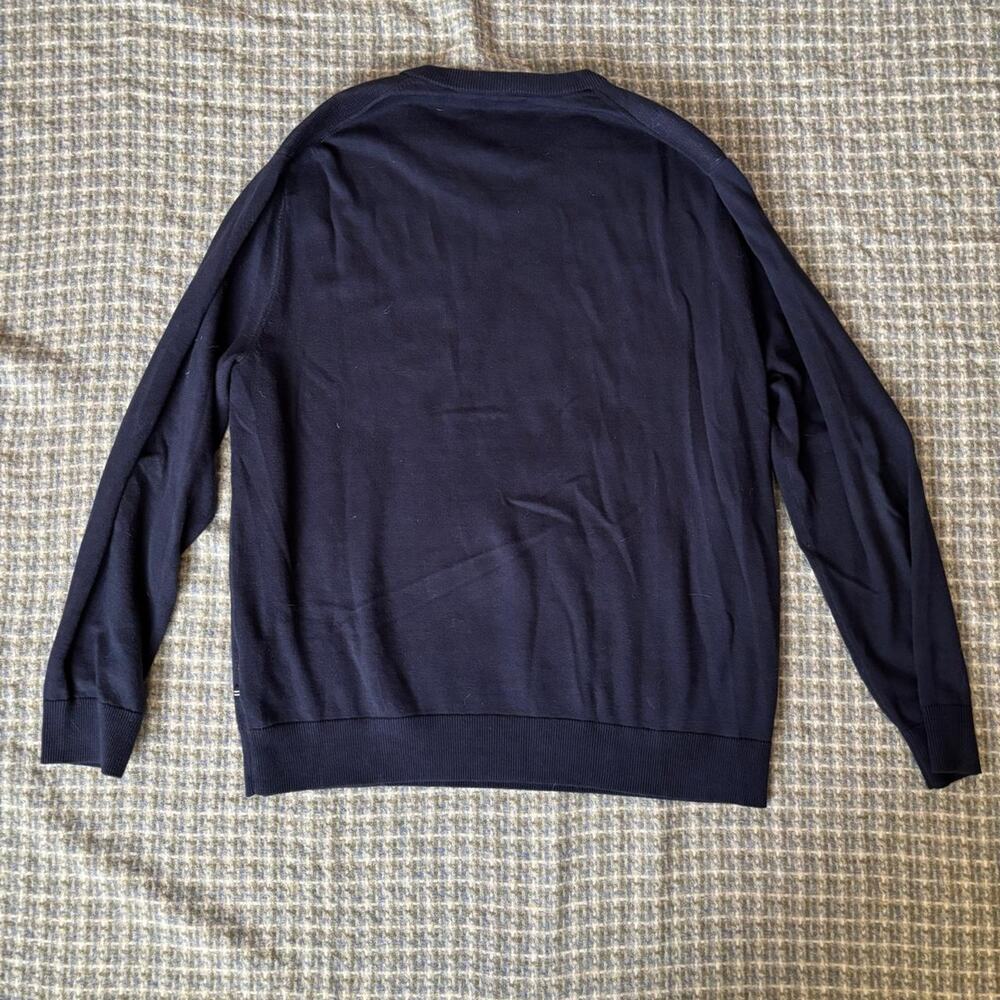 Nautica Navy Blue Pullover Sailboat Sweater Men's XL Nautical Cottage-Core - Picture 5 of 6